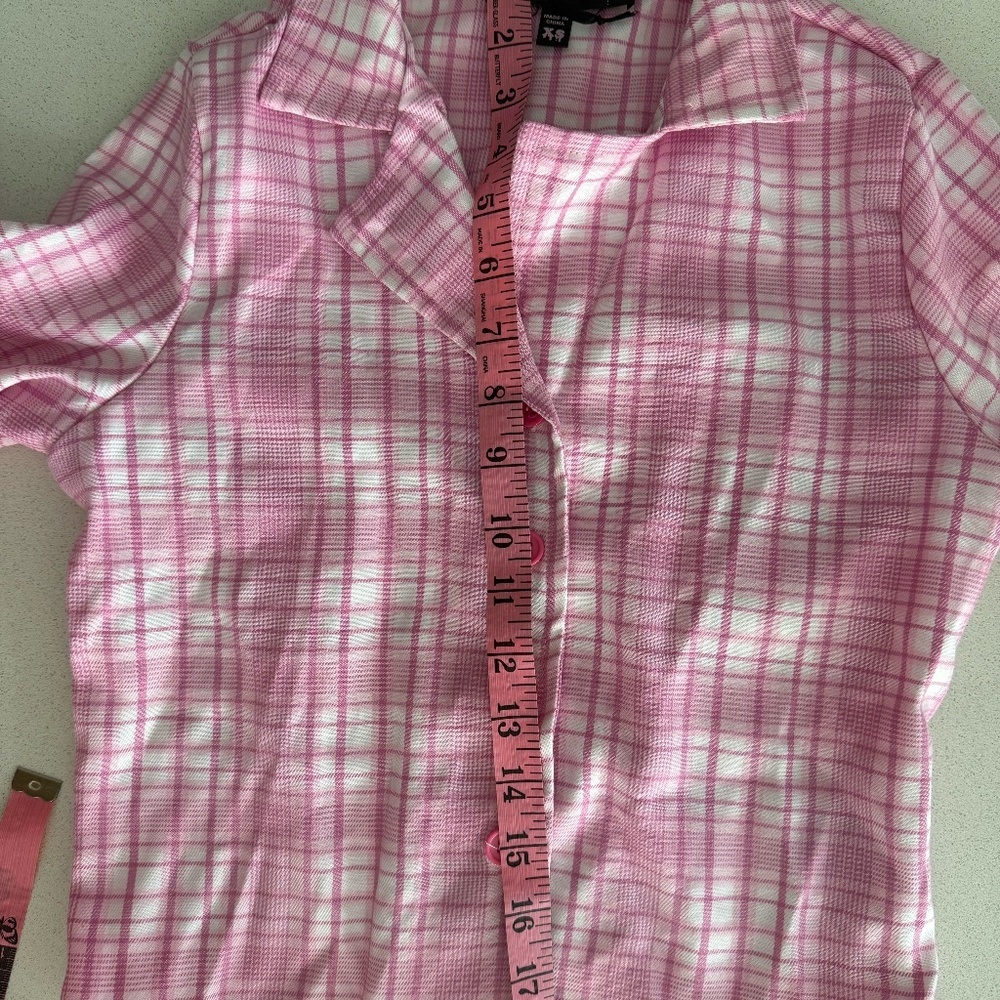 NWT Dollskill 4 pc Clueless Pink Plaid Costume/Pink Set Regina George Costume XS - Picture 9 of 15